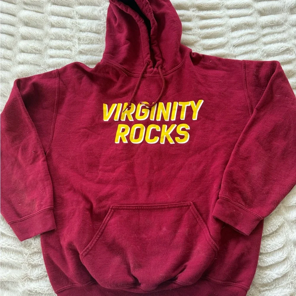 Virginity Rocks Pullover Hoodie - Picture 1 of 2